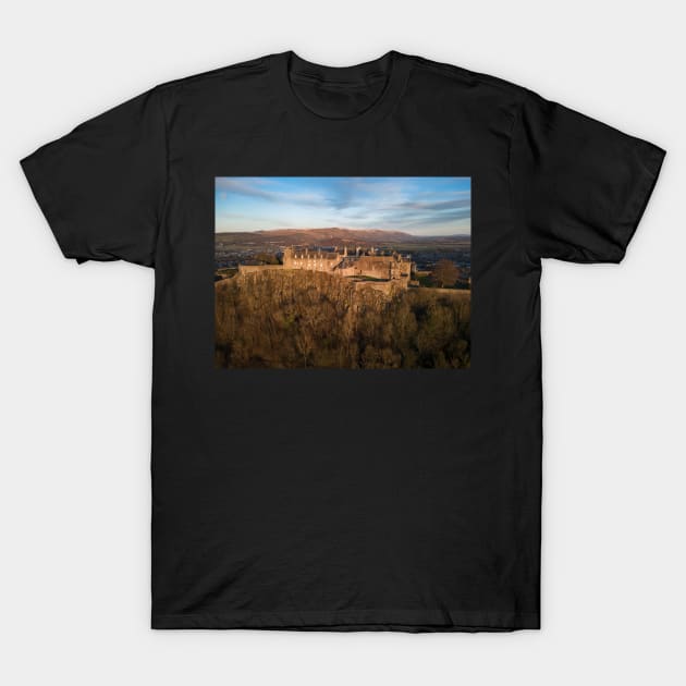 Stirling Castle Ariel View T-Shirt by TMcG72